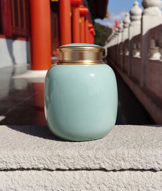 Urns for human ashes |Pet Urn|Cremation Urn |Cat Urn |Small Dog Urn|Small Animals Urns Up To 40 Pounds(Sky Blue，700ML，45cu/in）