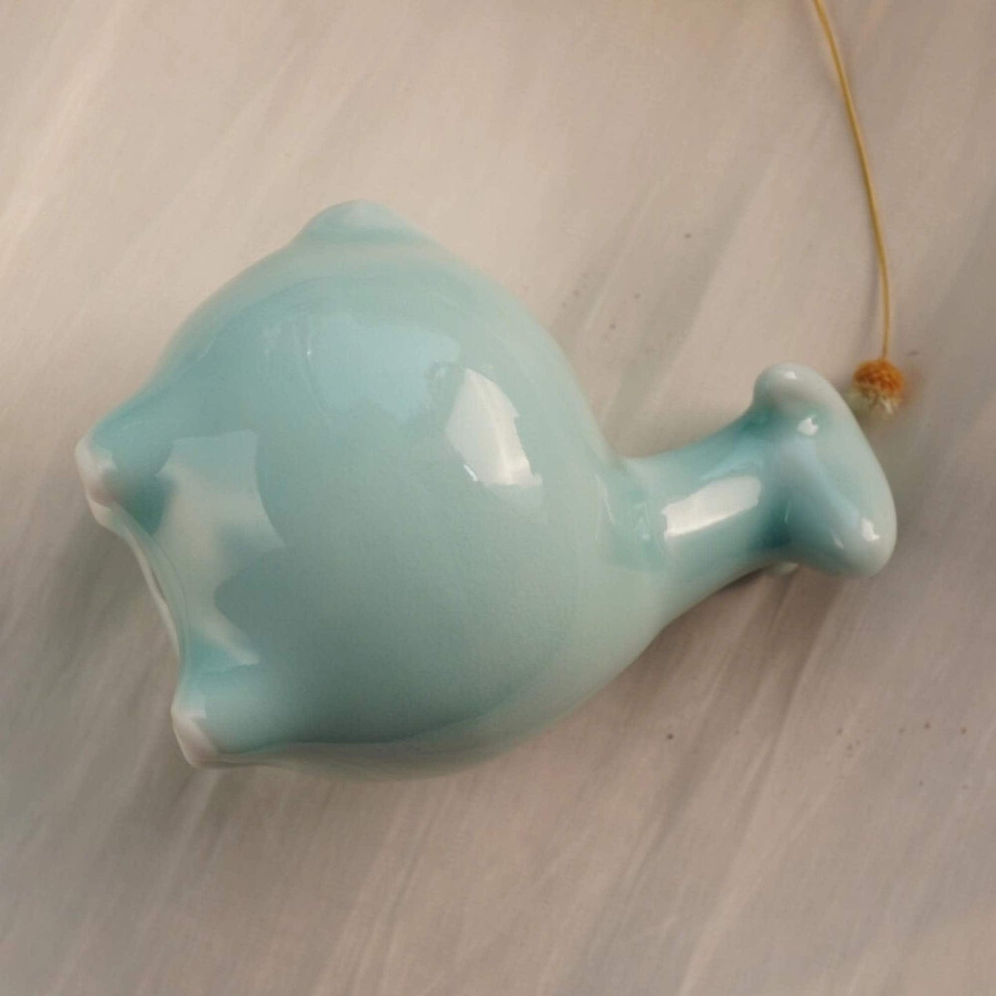 Ceramic Sheep Statue - Shiny Blue Standing sheep Statue - Sheep Figurines,Small  Animal Statues Handmade Sculpture Ornaments  (3.5” x 2.5”)