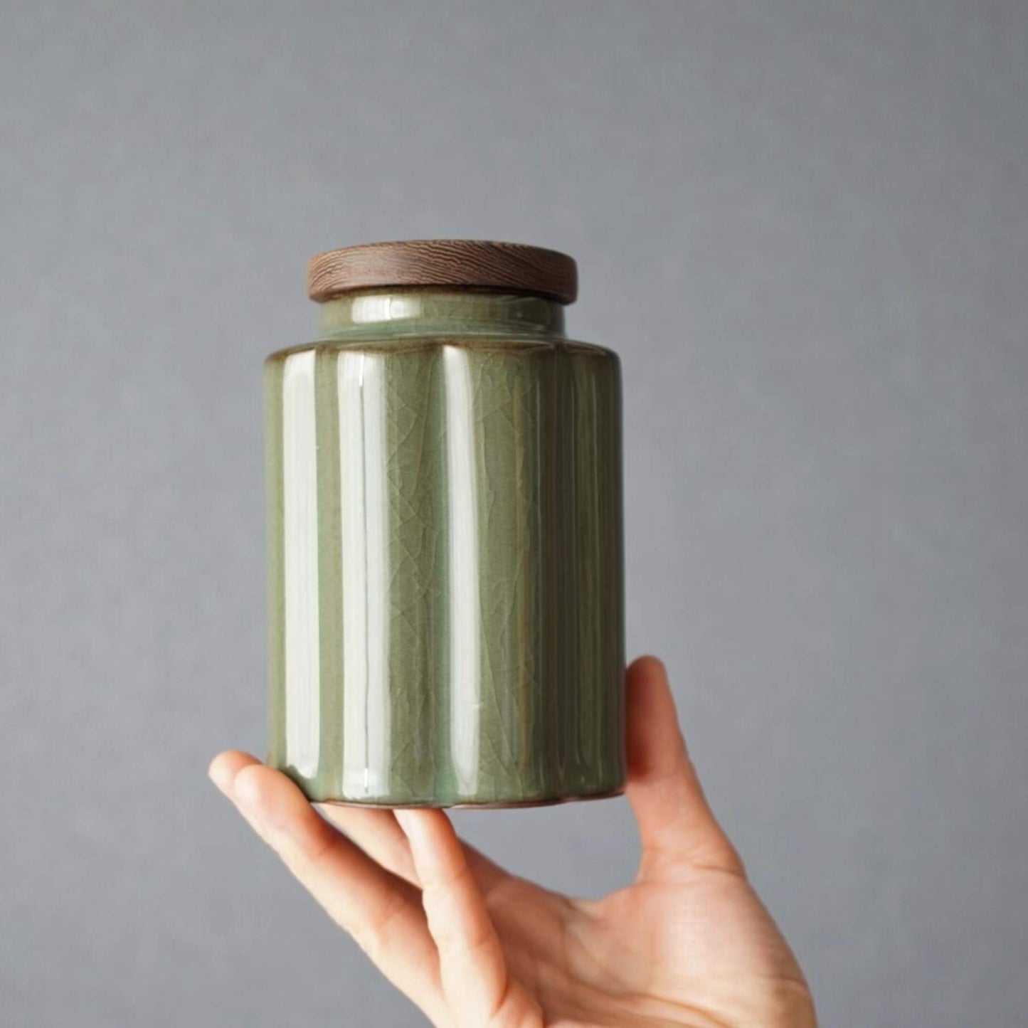 Jars with Lids|Tea Storage | Ceramic Container with Lid | Tea Jar | Tea tins for loose tea storage | Pottery Herb Container /Coffee Jar