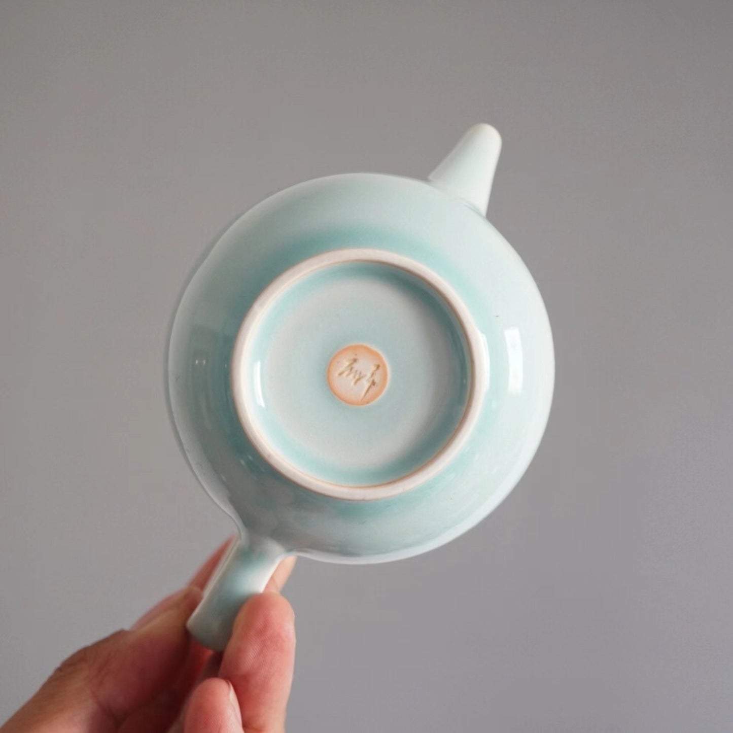 CELADON Minimal Handmade Ceramic Teapot,   Chinese Japanese Teapot, Housewarming Gift For Tea Lover