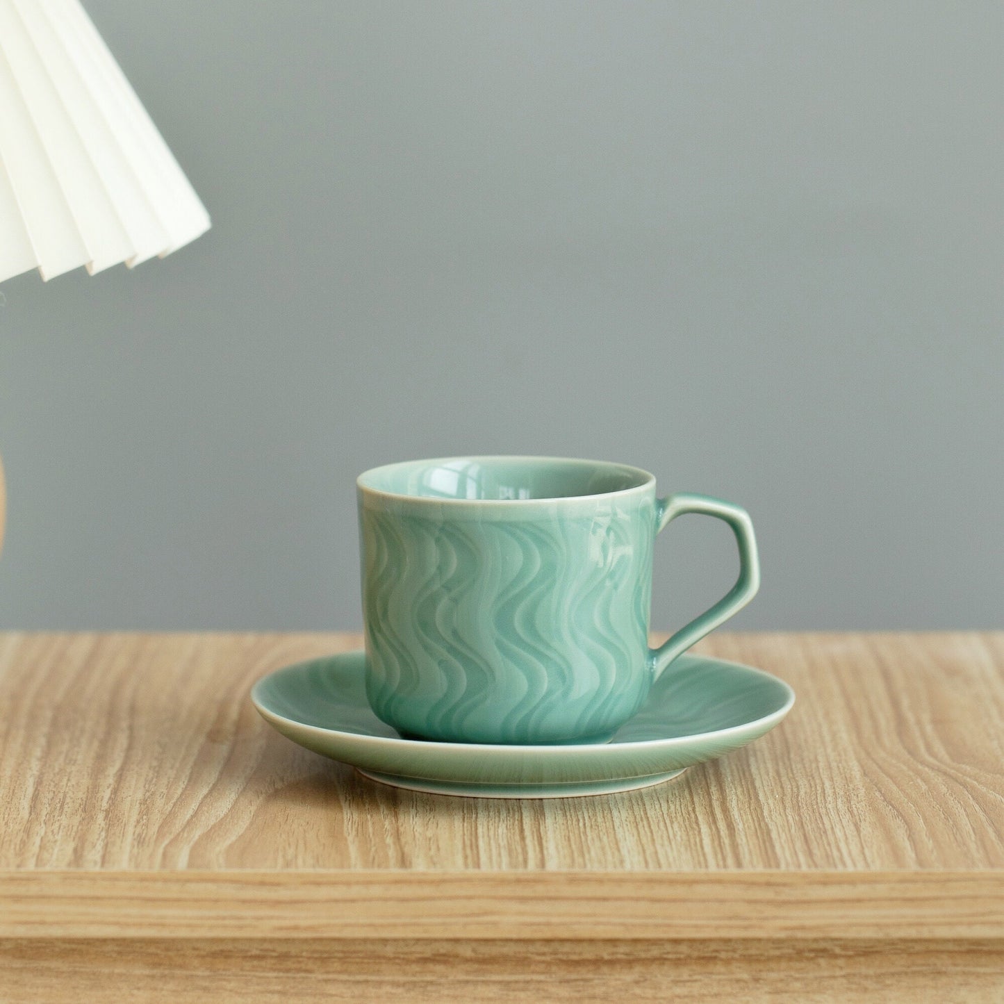 Ceramic Espresso Cup and Saucer Set,Small  Japanese minimalist  Luxury Coffee cup,Gift for Mom,Coffee lover