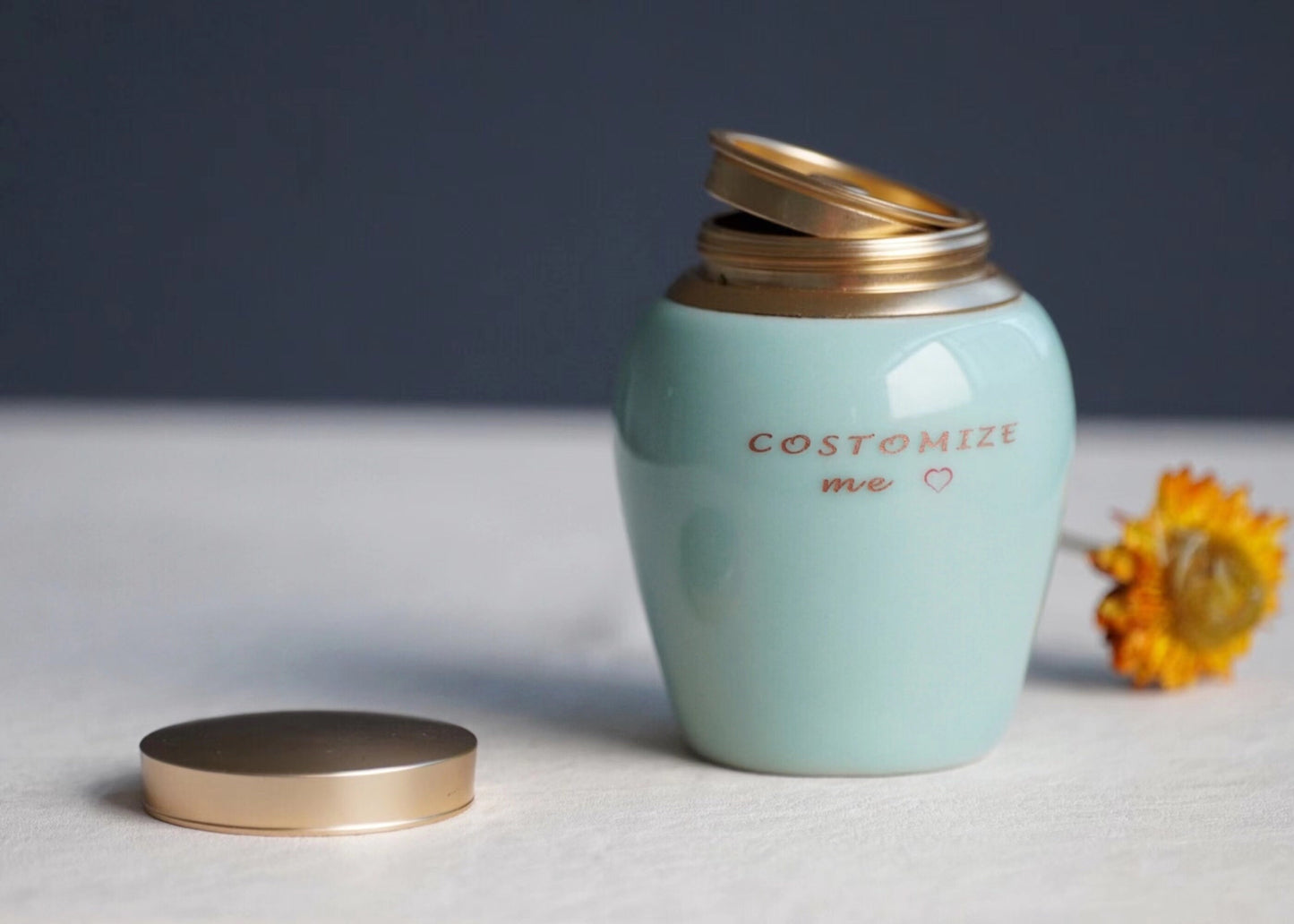 Custom  Pet Memory Urn ，Small Urn for Human，Cat ，Dog ，Modern Simple Cremation Keepsake  Up To 6Pound (8cu/in )