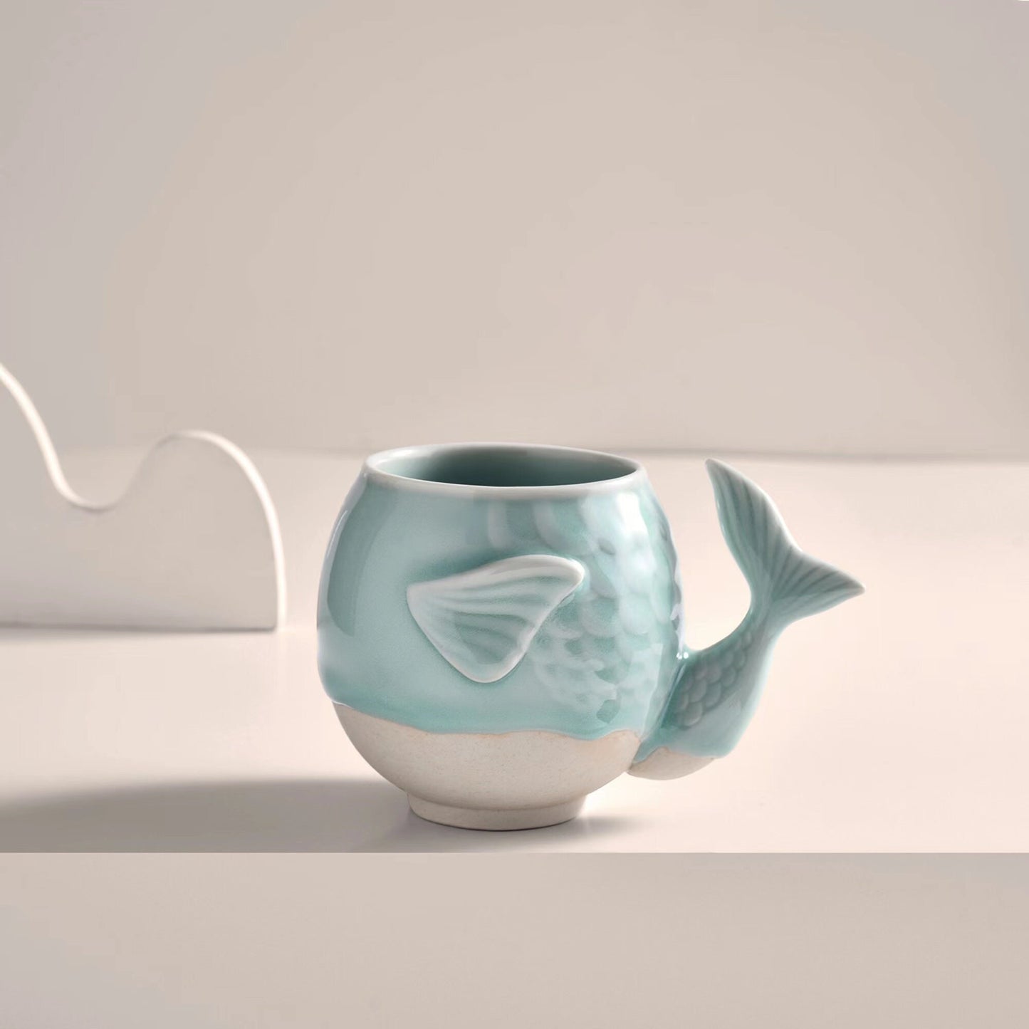 Whale Ceramic Succulent Planter Pot | Indoor Outdoor Garden Pot for Plants | Unique 6 Inch Blue Whale Flower Pot | Decorative Artisan Pot