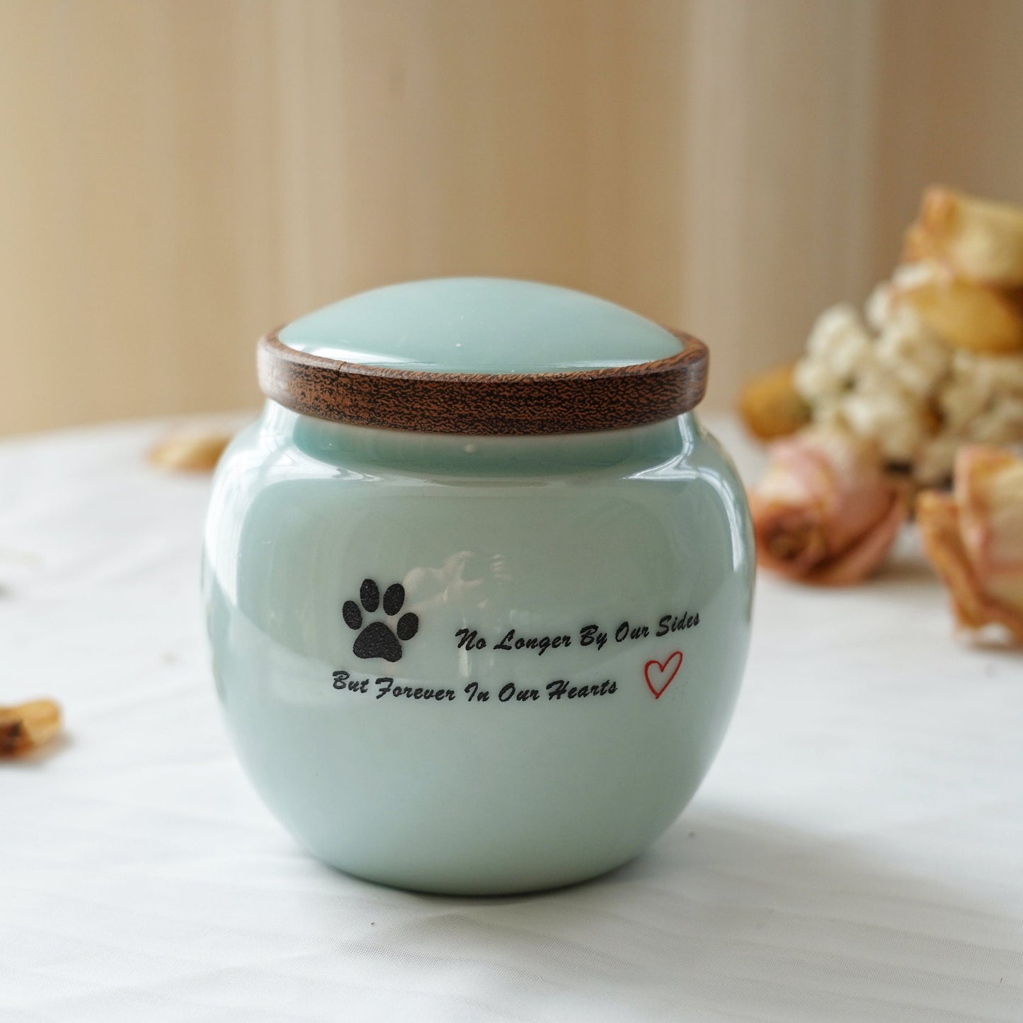 Custom Pet Urn|Modern Simple Urn for Ashes| Personalized Name Urn  | Small pet custom urn|Pet loss Gift  (4.2X3.8Inch，14.6 cu/in）