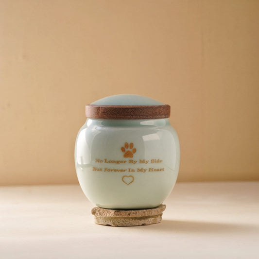 Custom Pet Urn|Modern Simple Urn for Ashes| Personalized Name Urn  | Small pet custom urn|Pet loss Gift  (4.2X3.8Inch，14.6 cu/in）