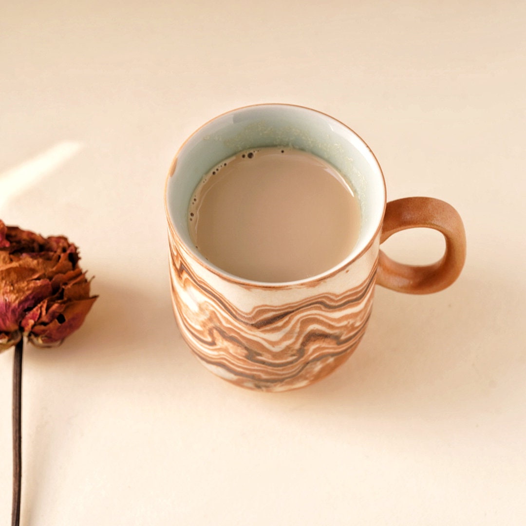 Ceramic Espresso Cup|Handmade Mug with Name | Personalized Pottery |Custom Mug | Stoneware Mug| Housewarming gift |coffee lover gifts (6Oz）