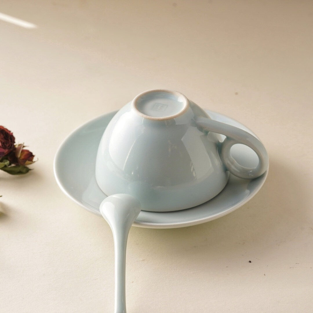 Personalized Espresso Cups | Handmade Mini Coffee Cups |Custom Espresso Cups with Saucers | Coffee Lover Gift ( 5oz)