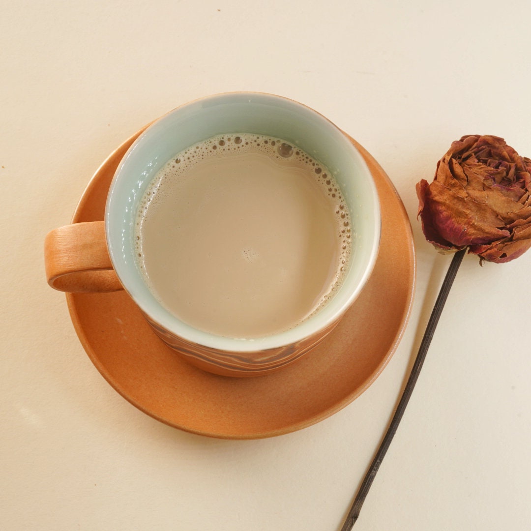 Ceramic Espresso Cups  With Saucer|Tea Cups Set| Unique Handmade Coffee Cup|Gifts For Espresso Lover|5oz