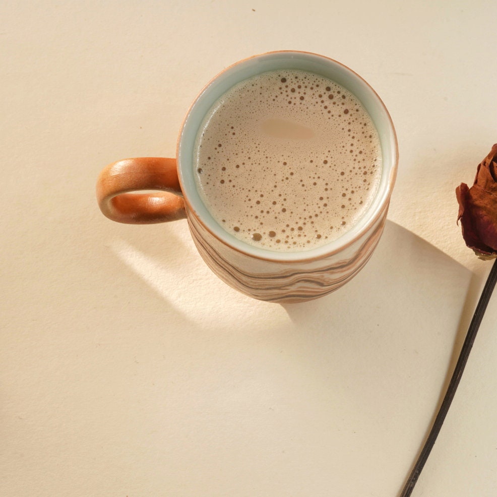 Ceramic Espresso Cup|Handmade Mug with Name | Personalized Pottery |Custom Mug | Stoneware Mug| Housewarming gift |coffee lover gifts (6Oz）