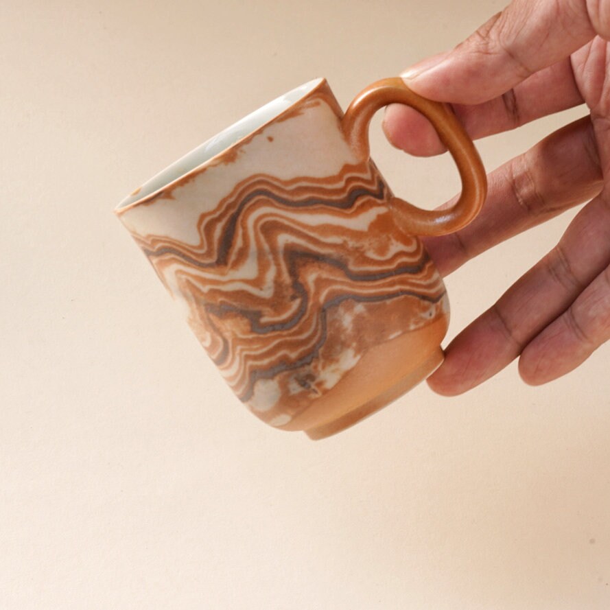 Ceramic Espresso Cup|Handmade Mug with Name | Personalized Pottery |Custom Mug | Stoneware Mug| Housewarming gift |coffee lover gifts (6Oz）