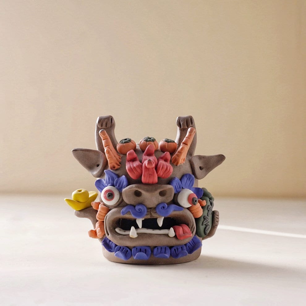 Cone Incense Holder|Incense Burner| Handmade Ceramic Pixiu| Palo Santo Holder|Tea Accessories |Desktop Ornament