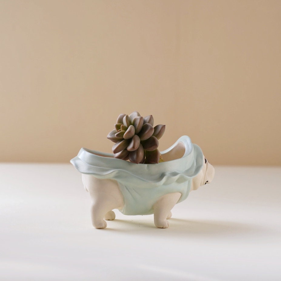 French Bulldog Planter|French Bulldog Gifts|Succulent Planter|Dog Plant Lover|French Bulldog Decor|Frenchie Pot| Dog Mom Gifts