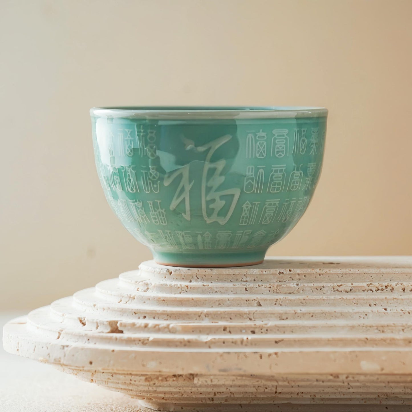 Handmade Tea Bowl | 150ml Chinese Porcelain Cup | Chinese Porcelain Cup for Tea Lovers and Zen Décor