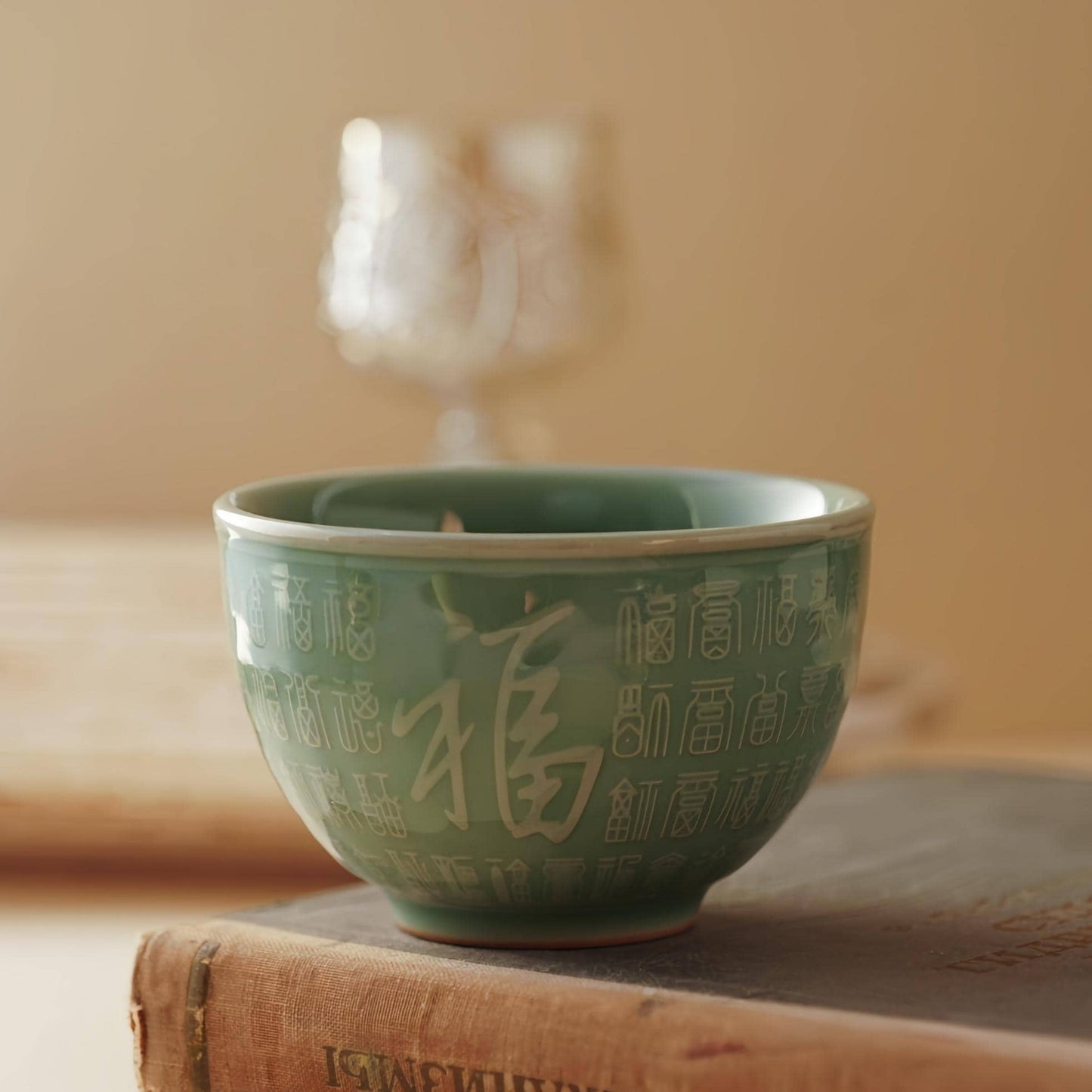 Handmade Tea Bowl | 150ml Chinese Porcelain Cup | Chinese Porcelain Cup for Tea Lovers and Zen Décor