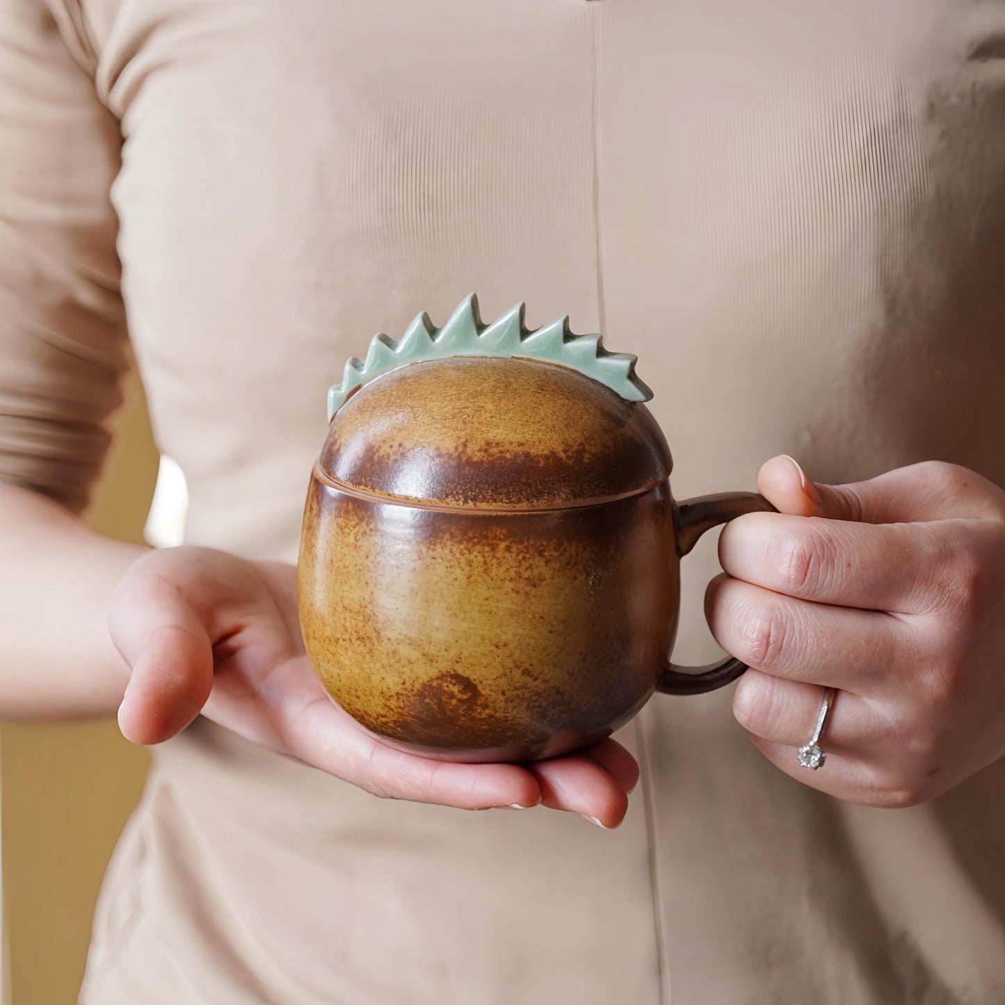 Ceramic Espresso Cup | Personalized Pottery Coffee Mug | Custom Stoneware Mug| Unique Gift for Coffee Lovers | British gift