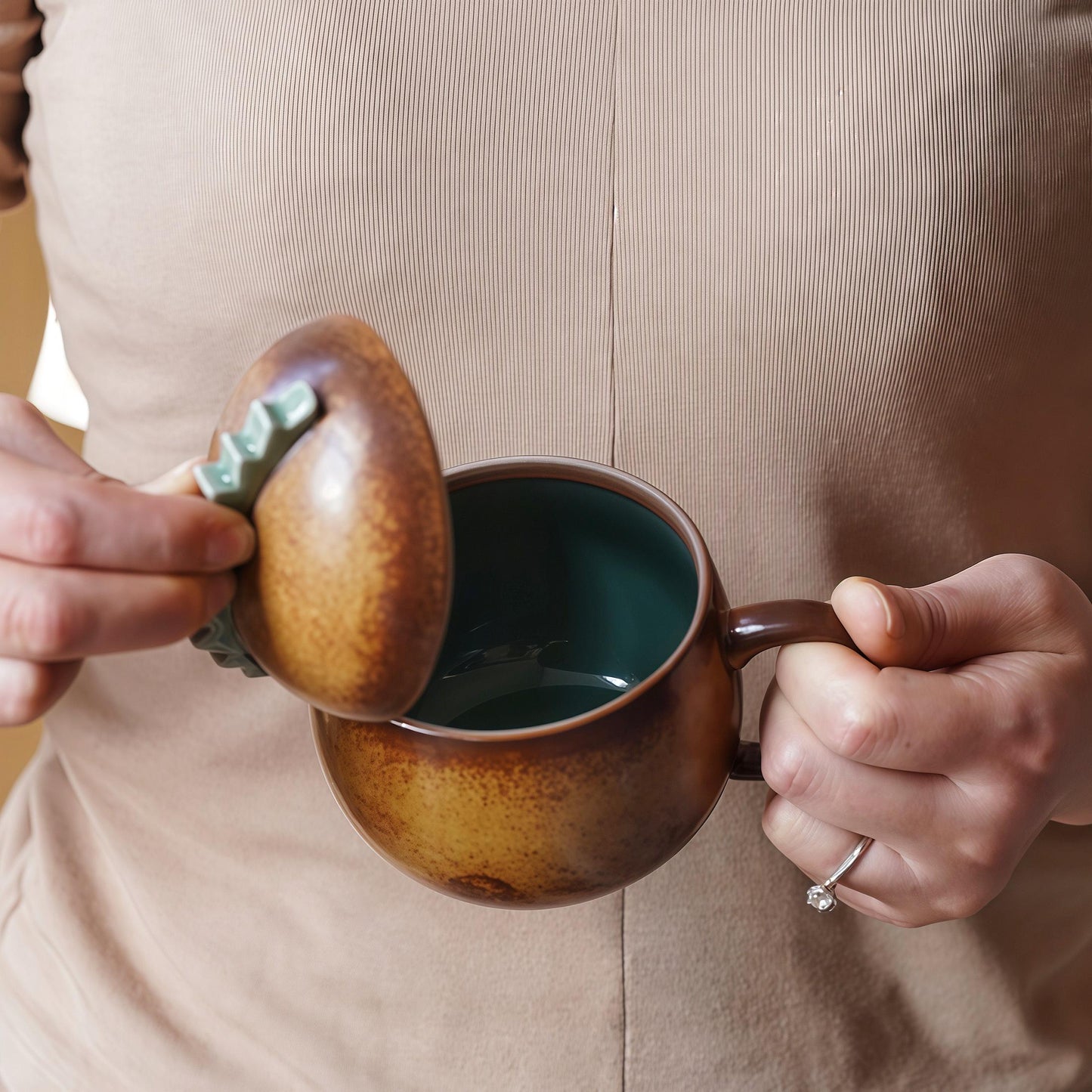 Ceramic Espresso Cup | Personalized Pottery Coffee Mug | Custom Stoneware Mug| Unique Gift for Coffee Lovers | British gift