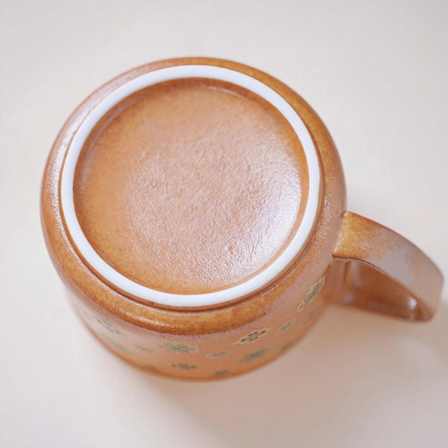 Handcrafted  Coffee Cup with Walnut Saucer – 5.4oz  Green Ceramic Mug – Chinese Artisan Tea Cup – Unique Gift for Coffee Lovers