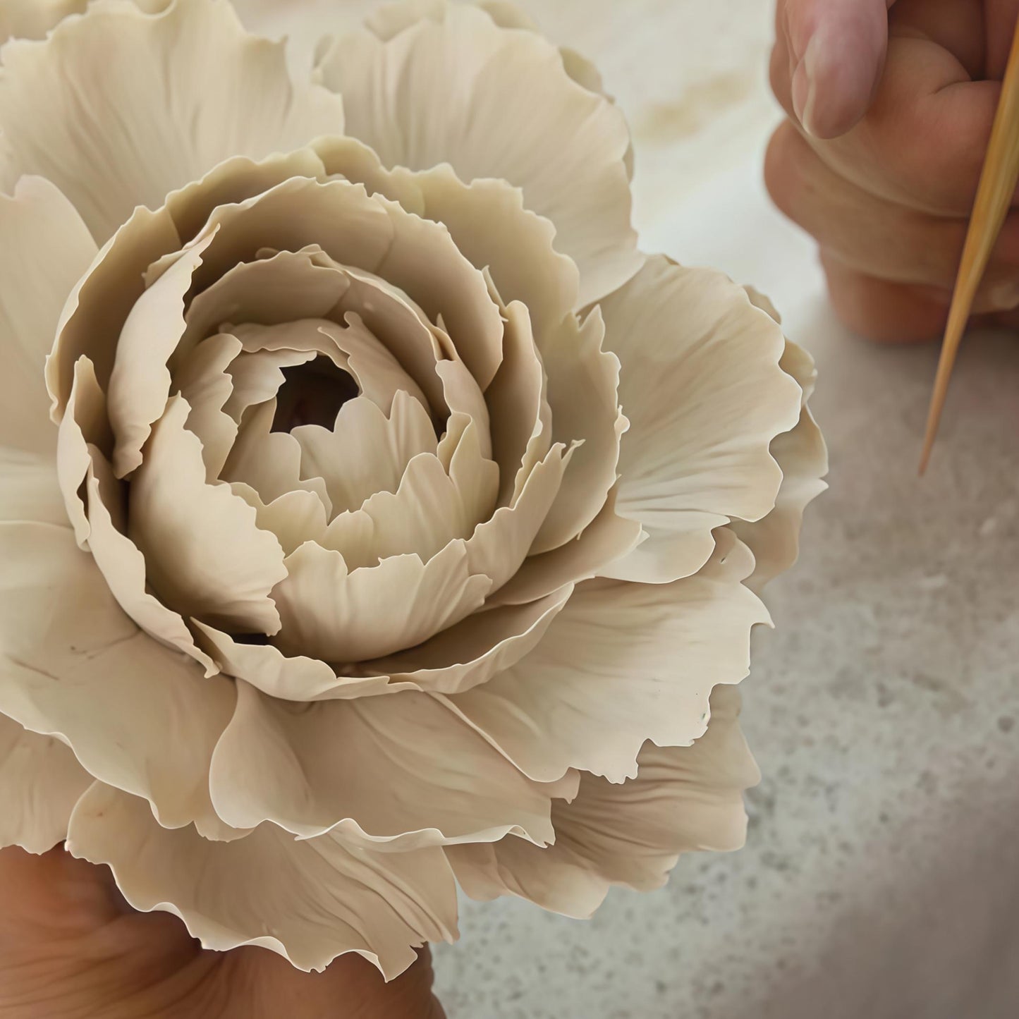 Handmade Ceramic Peony Diffuser | White Porcelain Aroma Diffuser | Elegant Home Fragrance Decor | Artisan Gift for Her