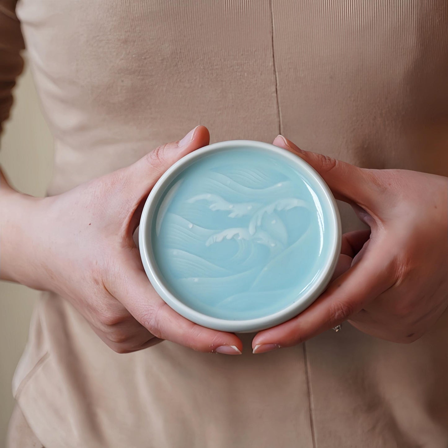 Handmade  Jewelry Dish –  Ceramic Trinket Tray, Zen-Inspired Ring Holder, Minimalist Decorative Plate, Gift for Jewelry Lovers