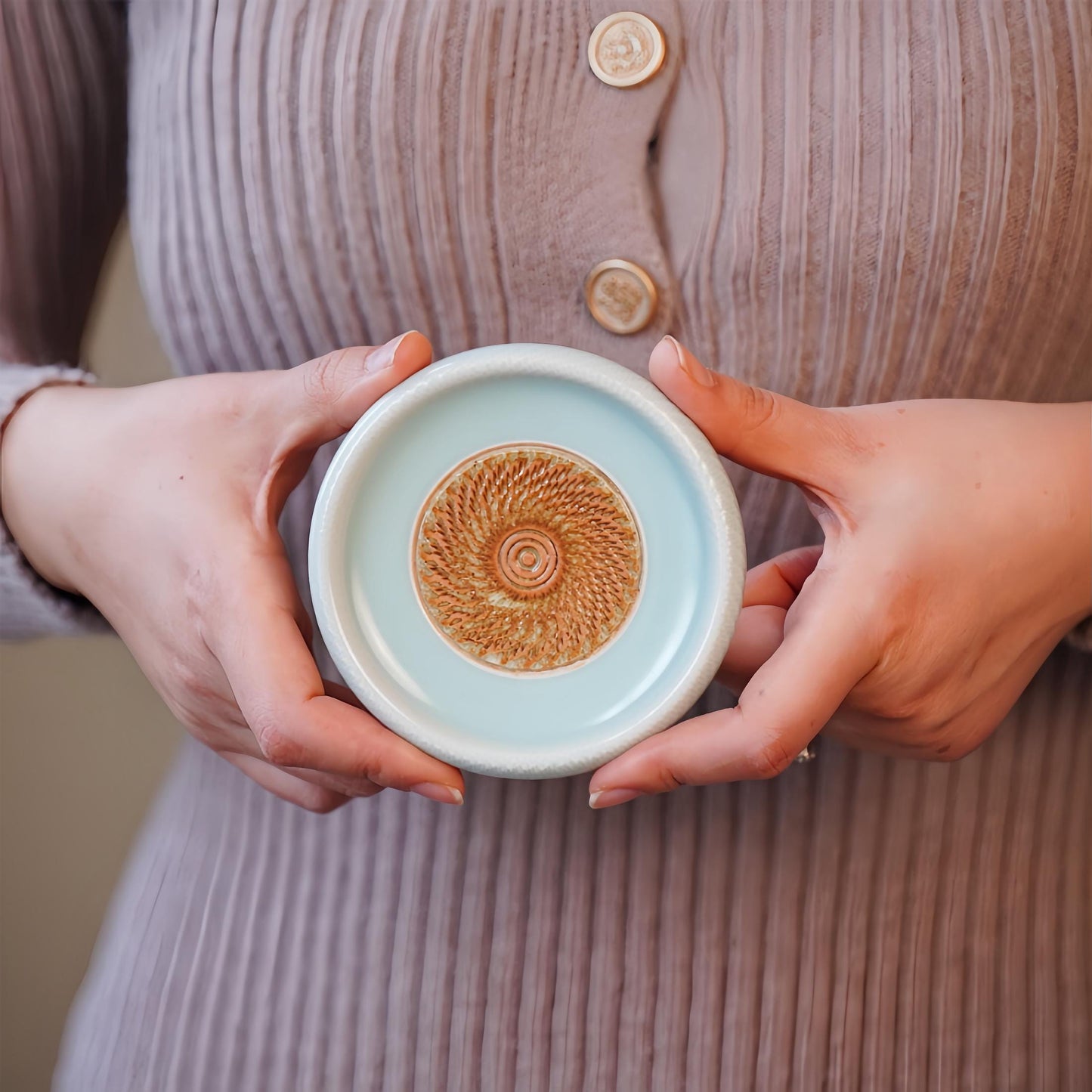 Handmade  Jewelry Dish –  Ceramic Trinket Tray, Zen-Inspired Ring Holder, Minimalist Decorative Plate, Gift for Jewelry Lovers