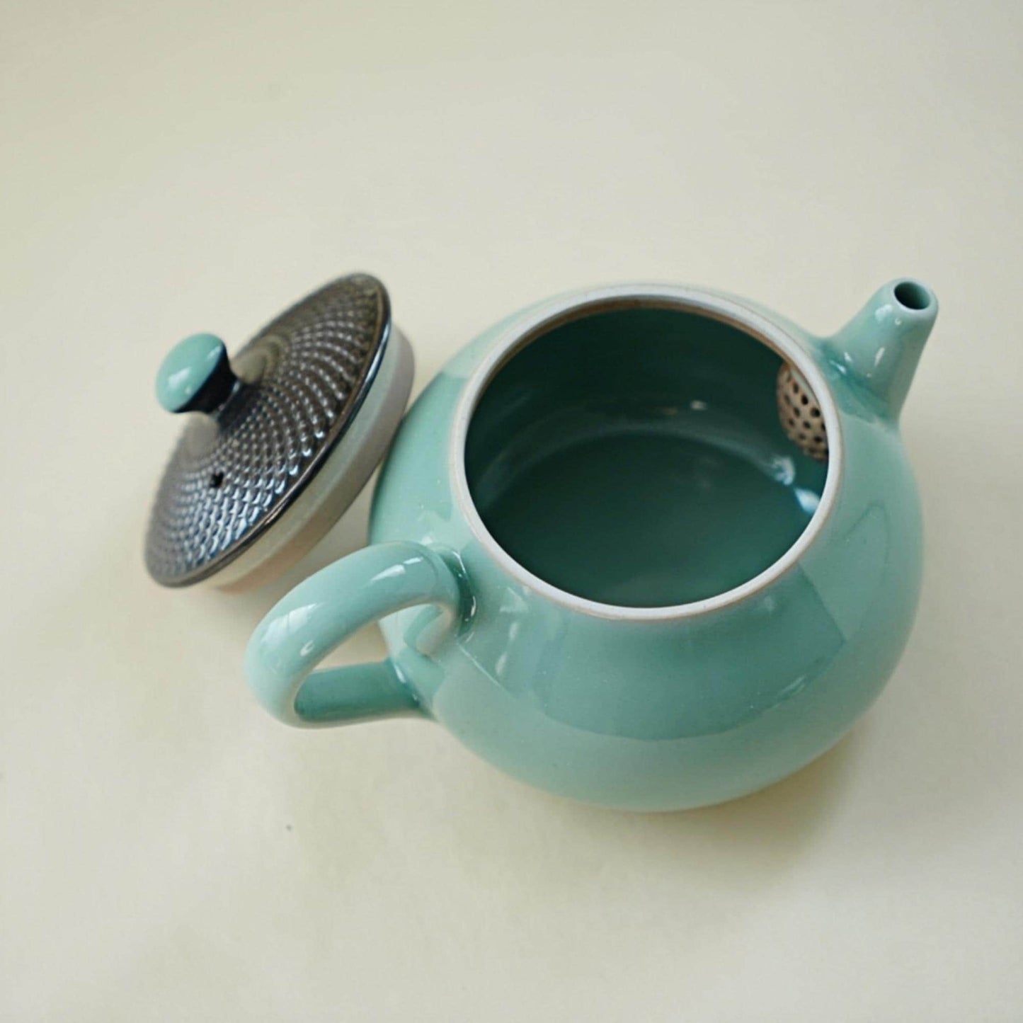 Handmade Longquan Celadon Teapot | 220ml Chinese Ceramic Tea Pot | Artisan Handcrafted with Artist Signature
