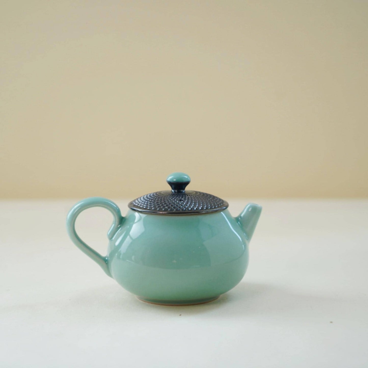Handmade Longquan Celadon Teapot | 220ml Chinese Ceramic Tea Pot | Artisan Handcrafted with Artist Signature
