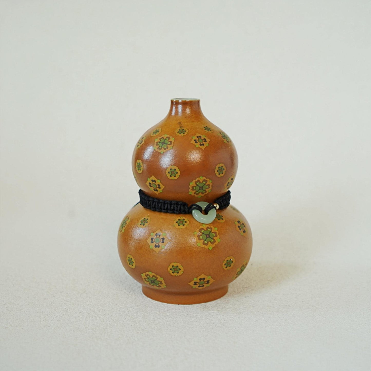 Mini Gourd Vase for Zen Home | Ritual Bud Vase | Lucky Ceramic Decor | Oriental Blessing Gift | Wabi Sabi Spirit Pottery
